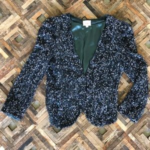 Parker - Blue sequined jacket